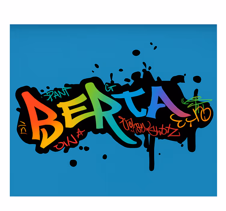 Custom colorful graffiti blind children - TenStickers