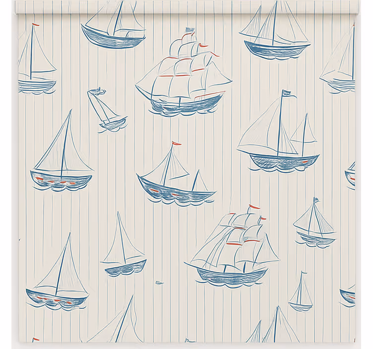 Drawing boats design blind children - TenStickers