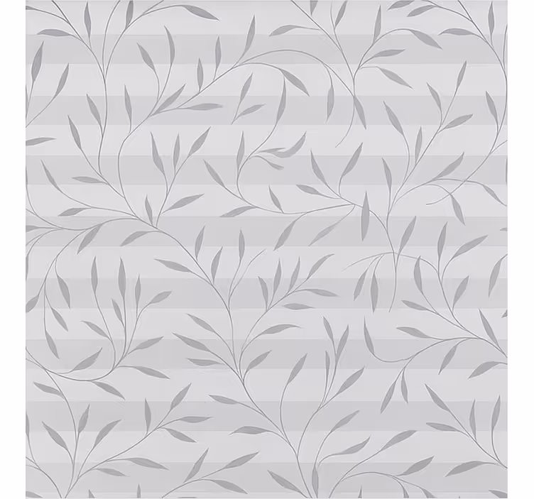 White and grey plants bathroom blind - TenStickers