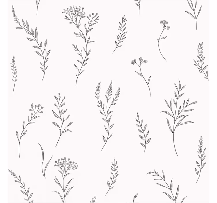 White colour with plants master bedroom shades - TenStickers