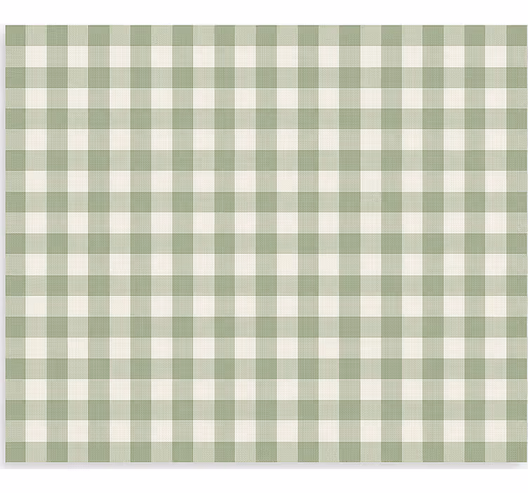 Green cloth pattern blind kitchen - TenStickers