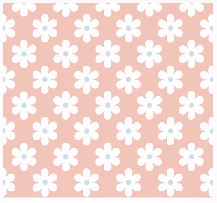 White daisies pattern blind children - TenStickers