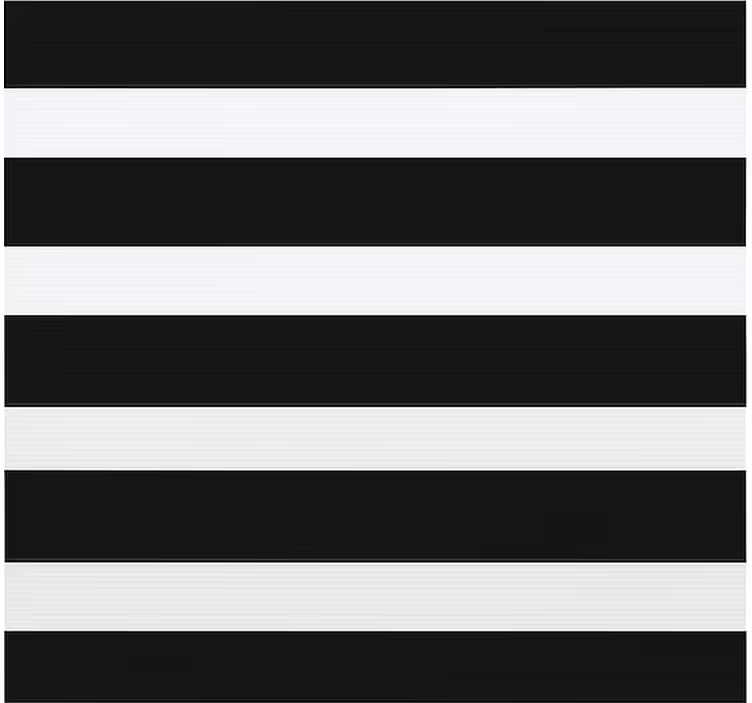 Black and white stripes blind kitchen - TenStickers