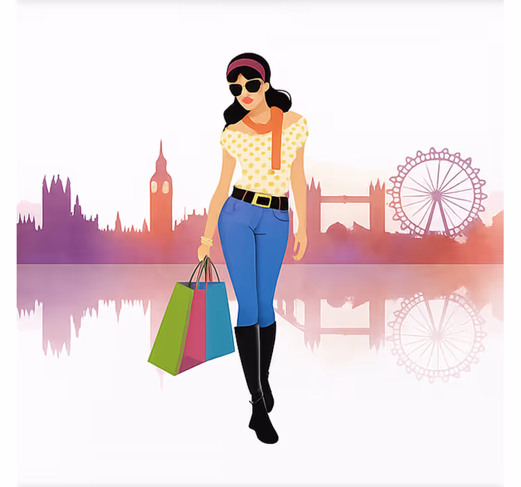 Londoner city girl blind teens - TenStickers