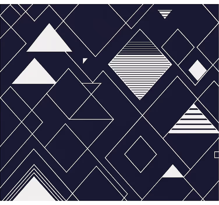 Navy geometry blind teens - TenStickers