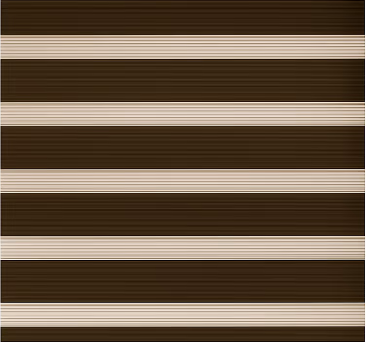 Dark brown striped pattern  dining room blind - TenStickers