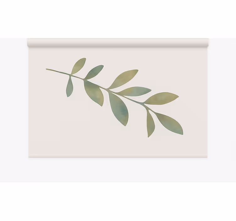 Blind office large leaf design - TenStickers