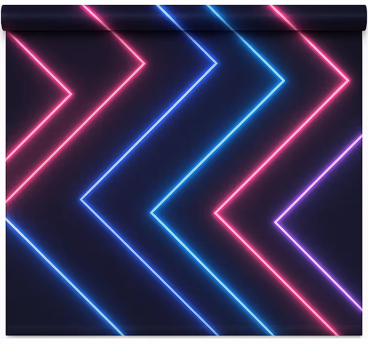Blind teens neon lights peeking through blinds - TenStickers