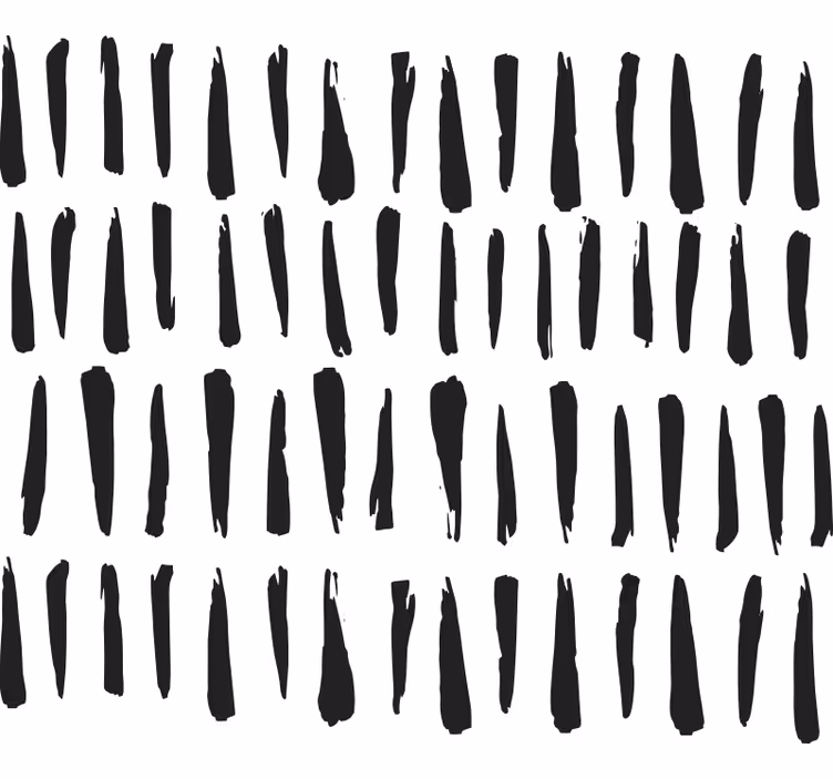 Elegant black stripes bathroom blind - TenStickers