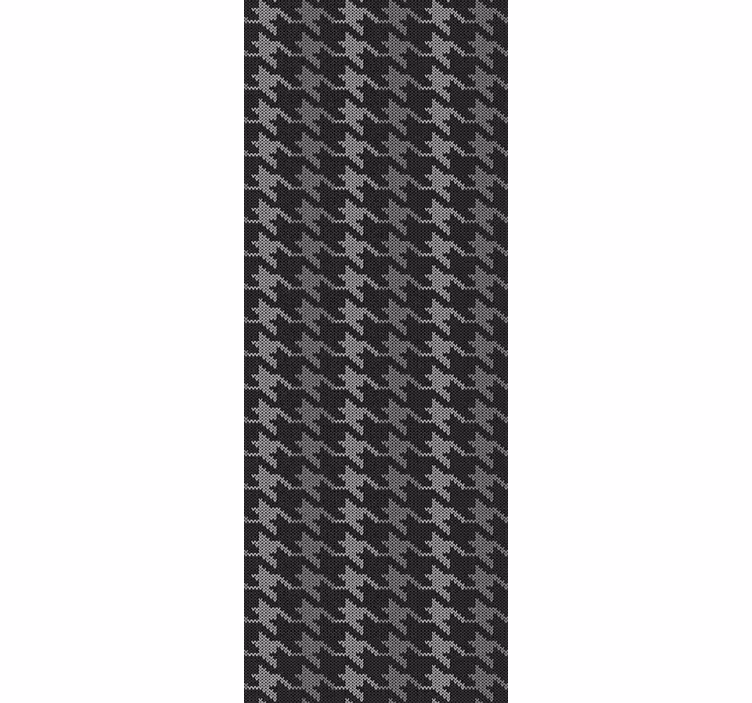 Home office blind houndstooth design - TenStickers