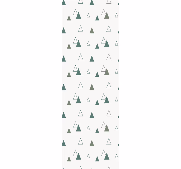 Home office blind in triangular nature colors - TenStickers