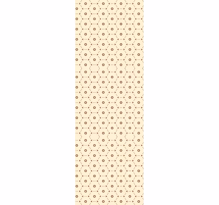 Home office blind with abstract hexagon pattern - TenStickers