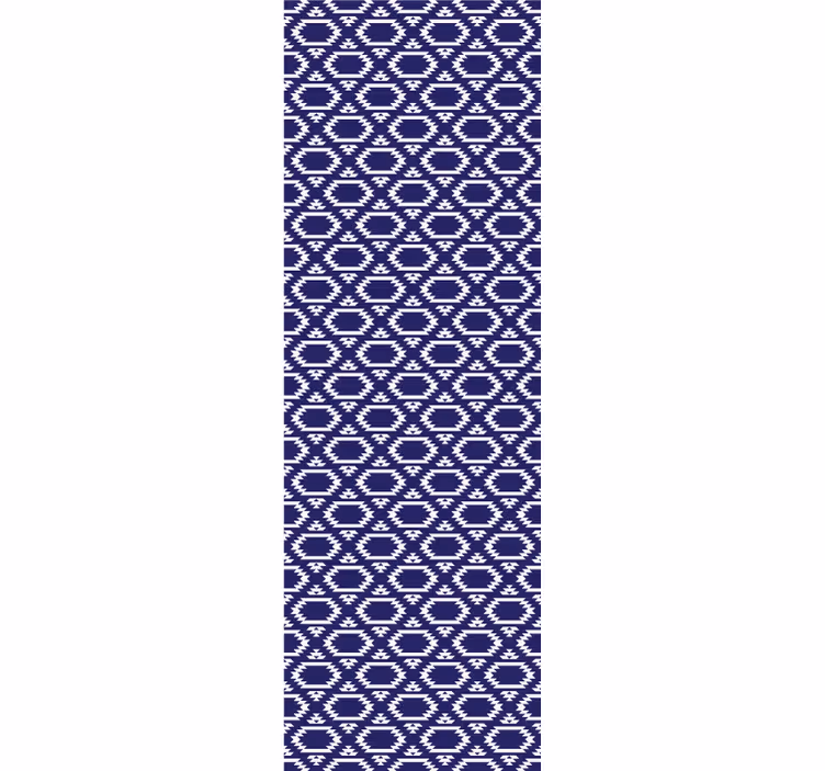 Dining room blind with geometric hexagonal patterns - TenStickers