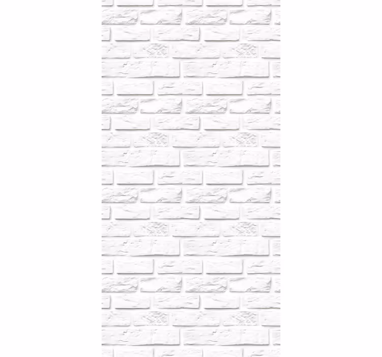 Blind kitchen white stone bricks - TenStickers