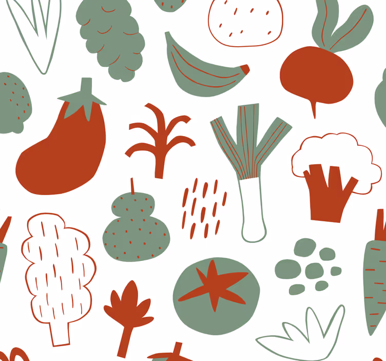 Blind kitchen vibrant veggies - TenStickers