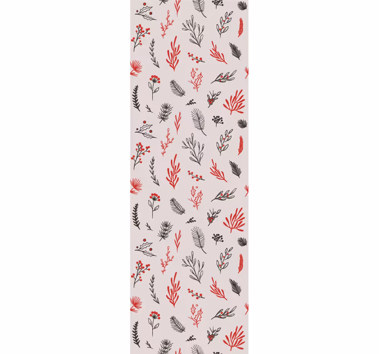 Blind kitchen with pink botanical design - TenStickers