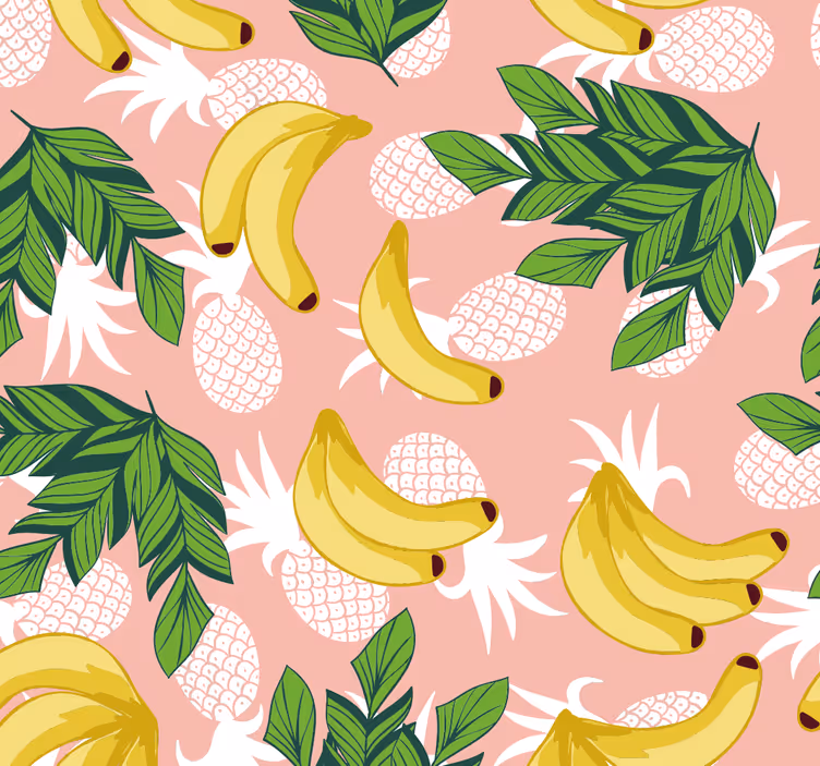 Blind kitchen tropical fruit foliage design - TenStickers