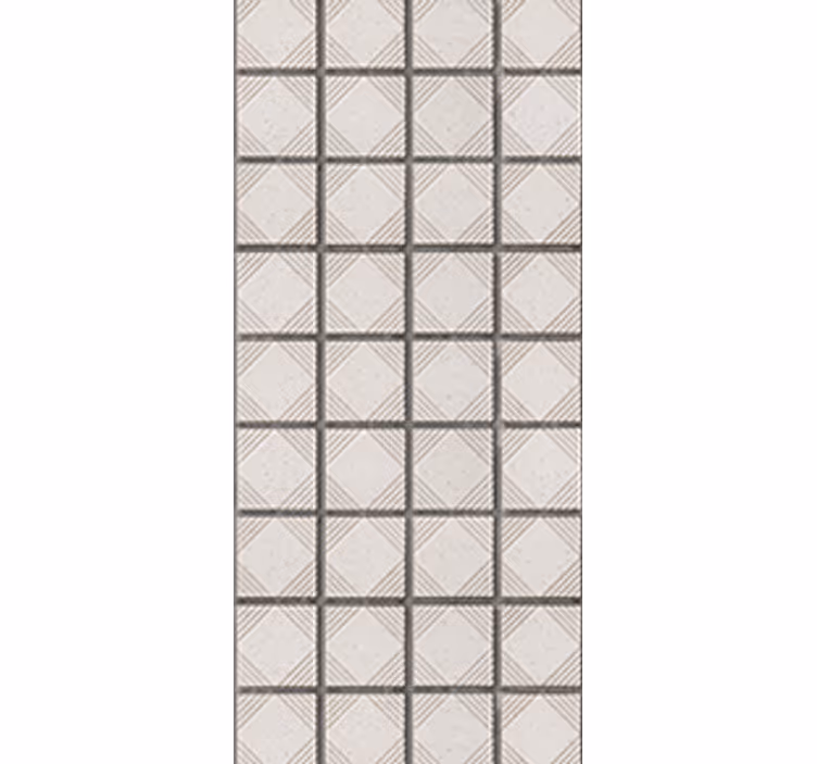 Blind kitchen white minimalistic abstract tiles - TenStickers