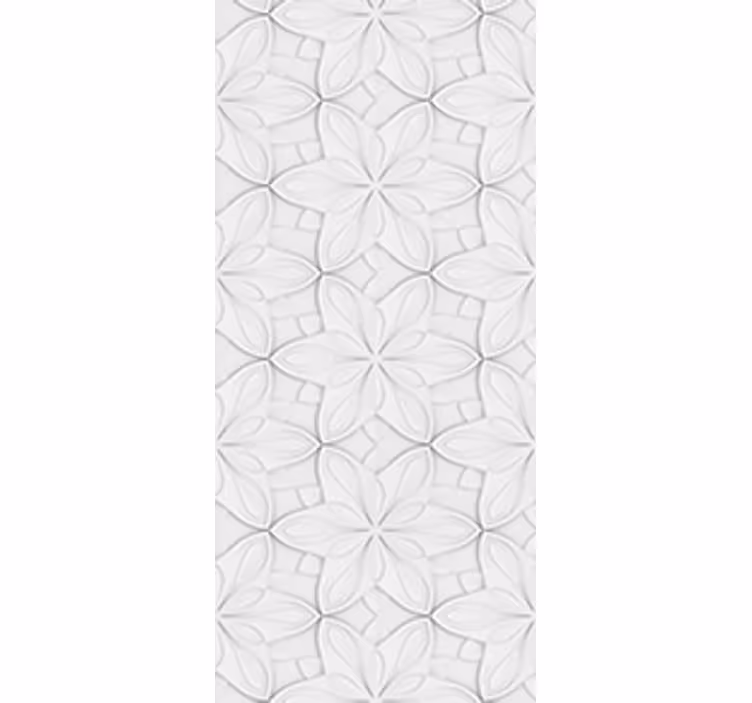 Blind kitchen minimalistic hexagon flower tiles - TenStickers