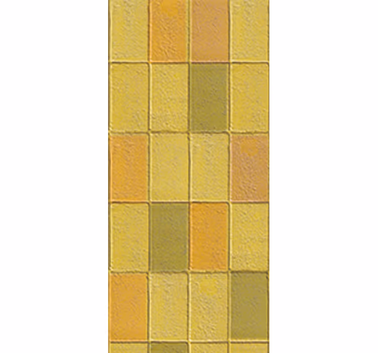 Blind kitchen kawaii style yellow curtains - TenStickers
