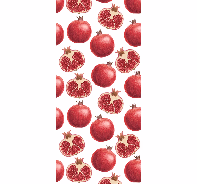Blind kitchen colorful pomegranates pattern - TenStickers