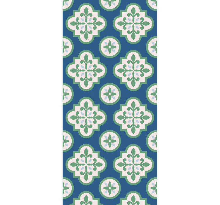 Blind kitchen green clover portuguese tile - TenStickers