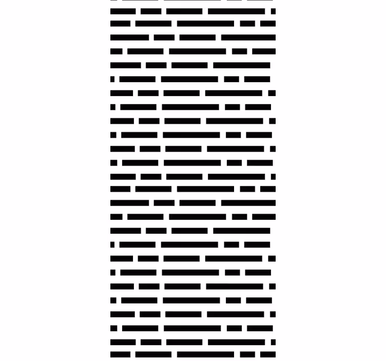 Blind kitchen in nordic style black and white rectangles - TenStickers