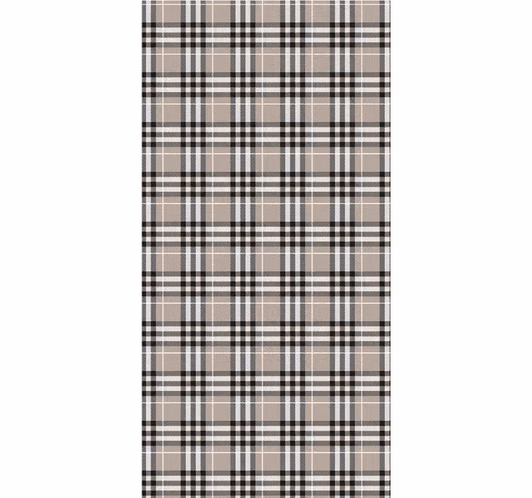 Blind kitchen traditional scottish grey tartan design - TenStickers