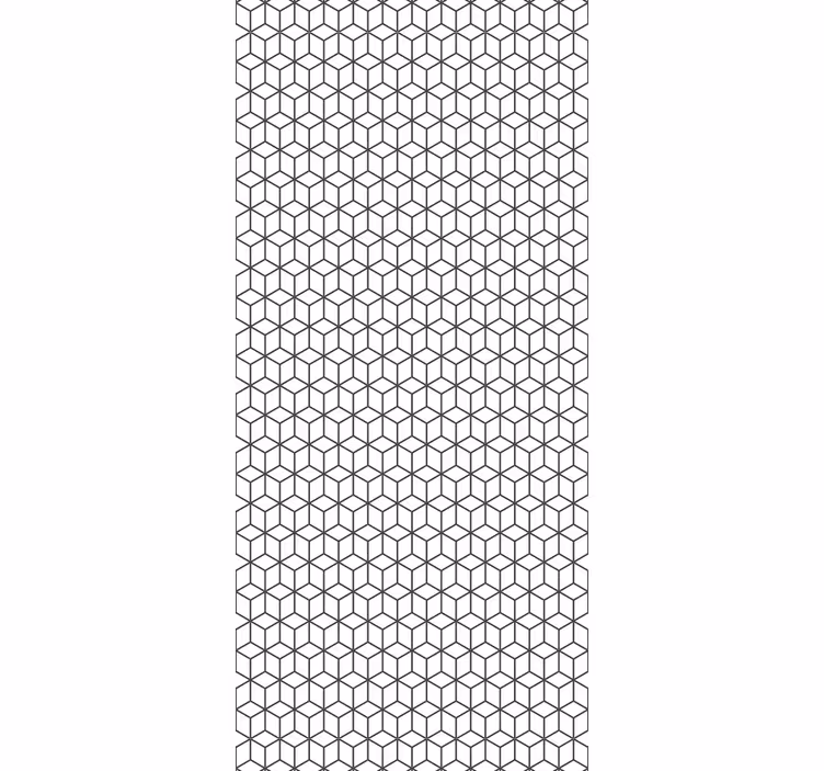 Blind kitchen nordic style border cubes - TenStickers