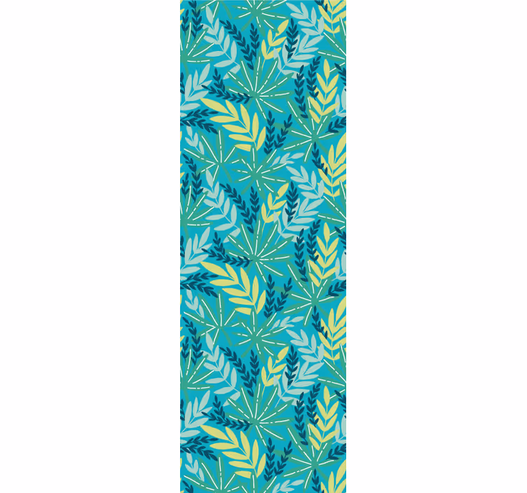 Blind kitchen in blue tropical design - TenStickers