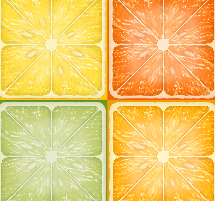 Blind kitchen colorful citrus design - TenStickers