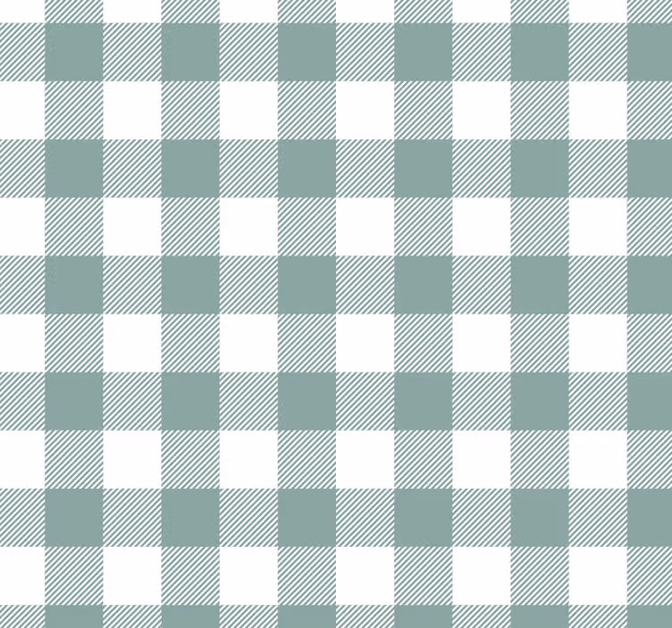 Blind kitchen in green tartan pattern - TenStickers