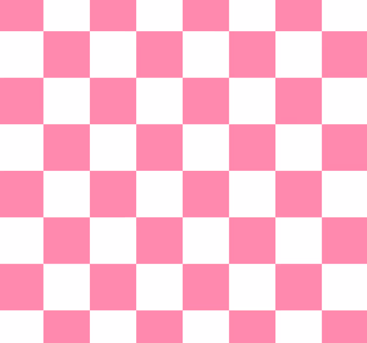 Blind kitchen pink checked - TenStickers