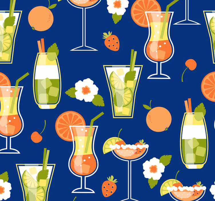 Blind kitchen vintage cocktails - TenStickers