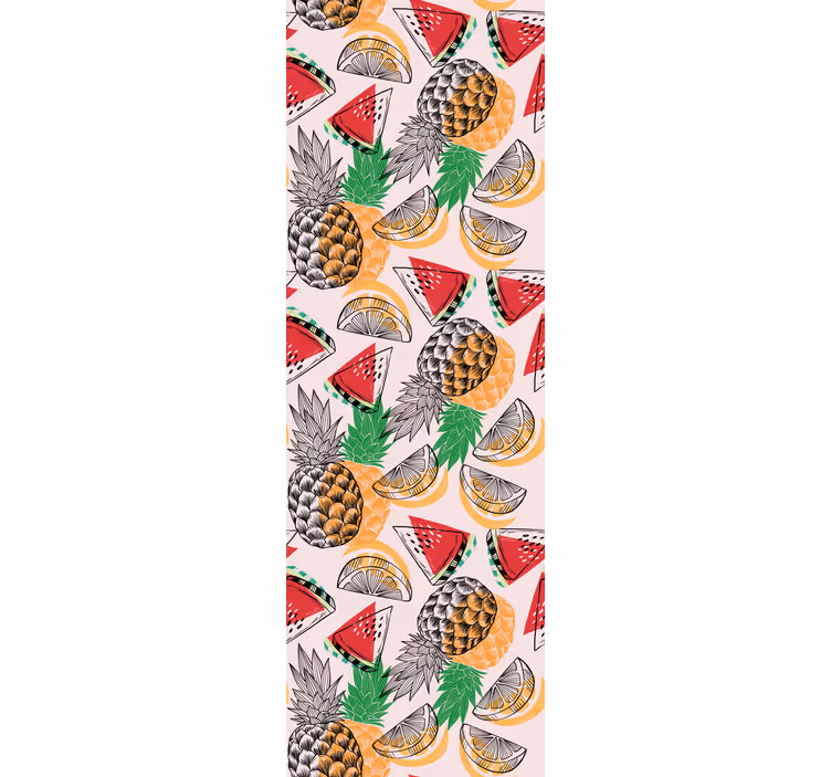 Blind kitchen summer print pineapple - TenStickers