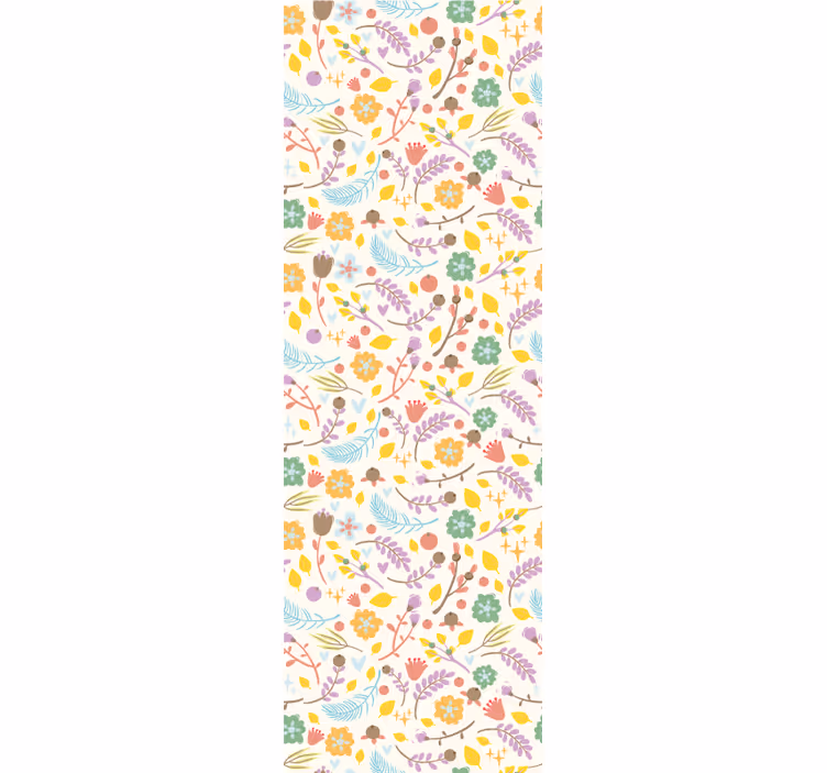 Blind kitchen with traditional polish floral design - TenStickers