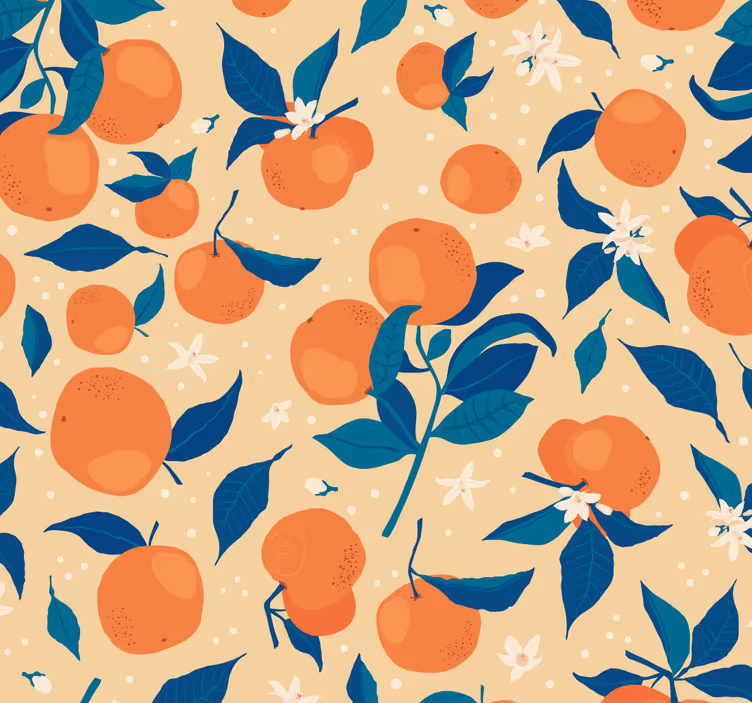 Blind kitchen set of oranges - TenStickers
