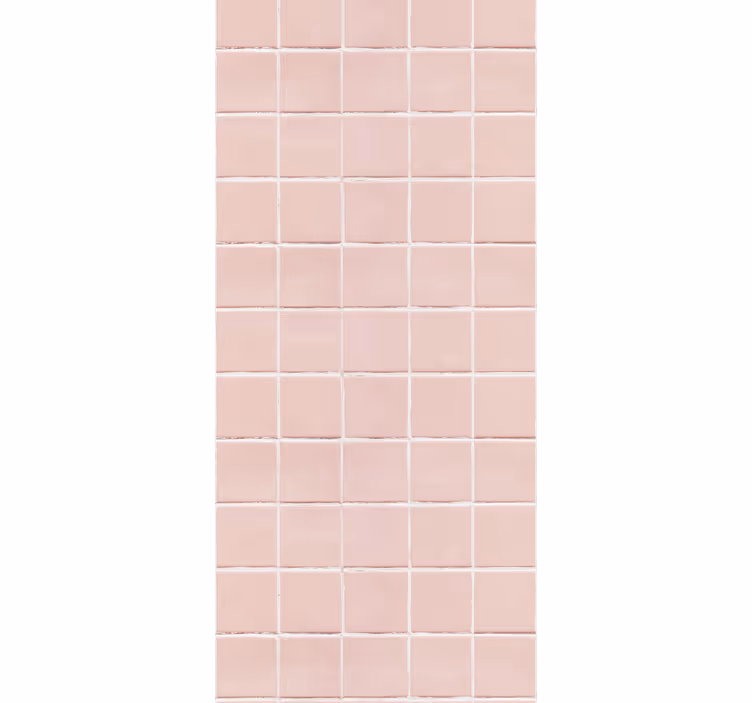 Blind kitchen simple blush pink tiles - TenStickers
