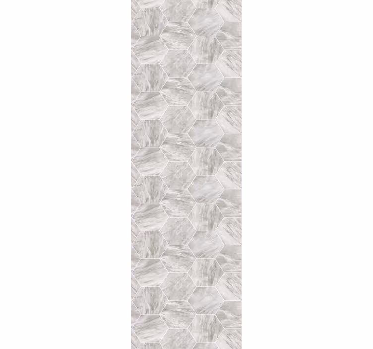Dining room blind with gold marble hexagonal pattern - TenStickers