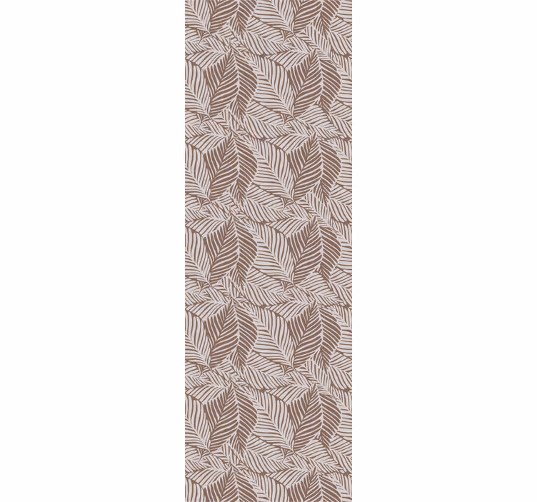 Dining room blind in terracotta leaves design - TenStickers
