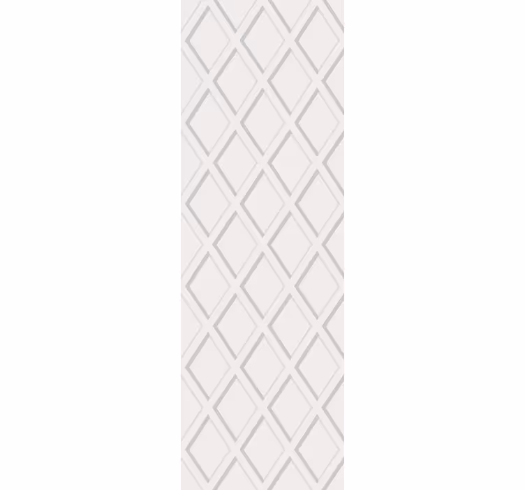 Dining room blind with 3d diamond hamptons pattern - TenStickers