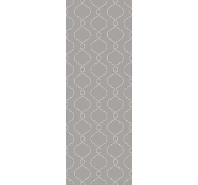Dining room blind in gray geometric hamptons pattern - TenStickers