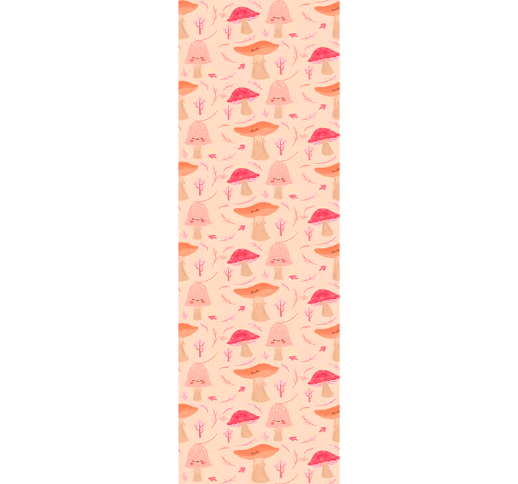 Happy classical mushrooms dining room blind - TenStickers