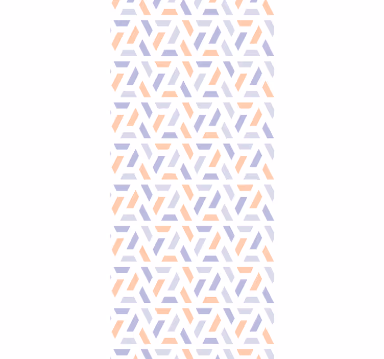 Dining room blind with nordic style geometric lines - TenStickers