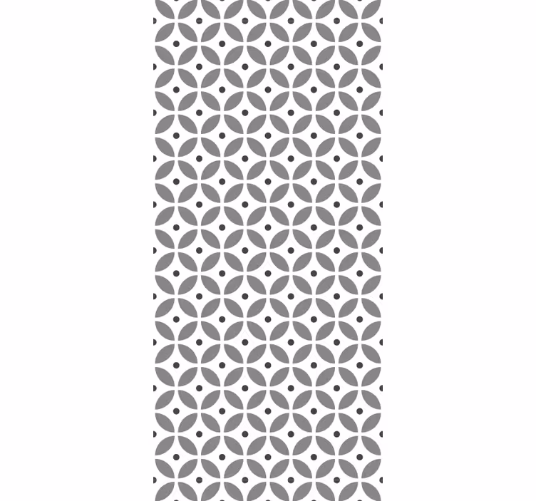 Dining room blind with nordic style seamless circles - TenStickers