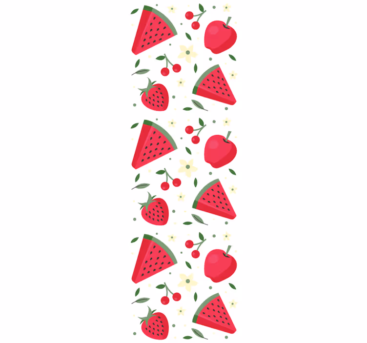 Dining room blind with various fruit patterns - TenStickers