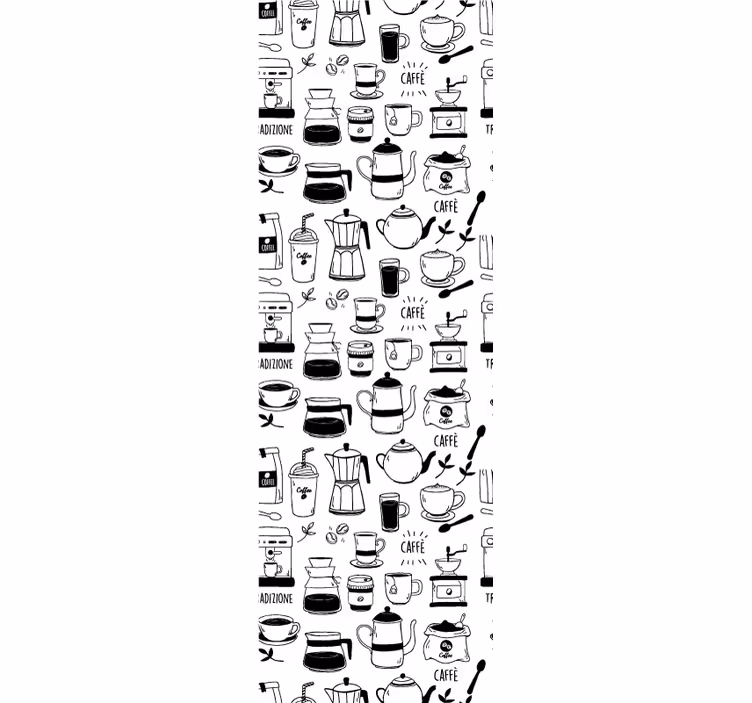 Dining room blind coffee break - TenStickers