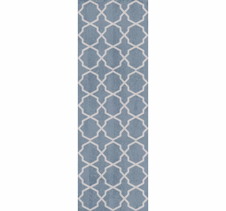 Dining room blind in gray hamptons pattern - TenStickers
