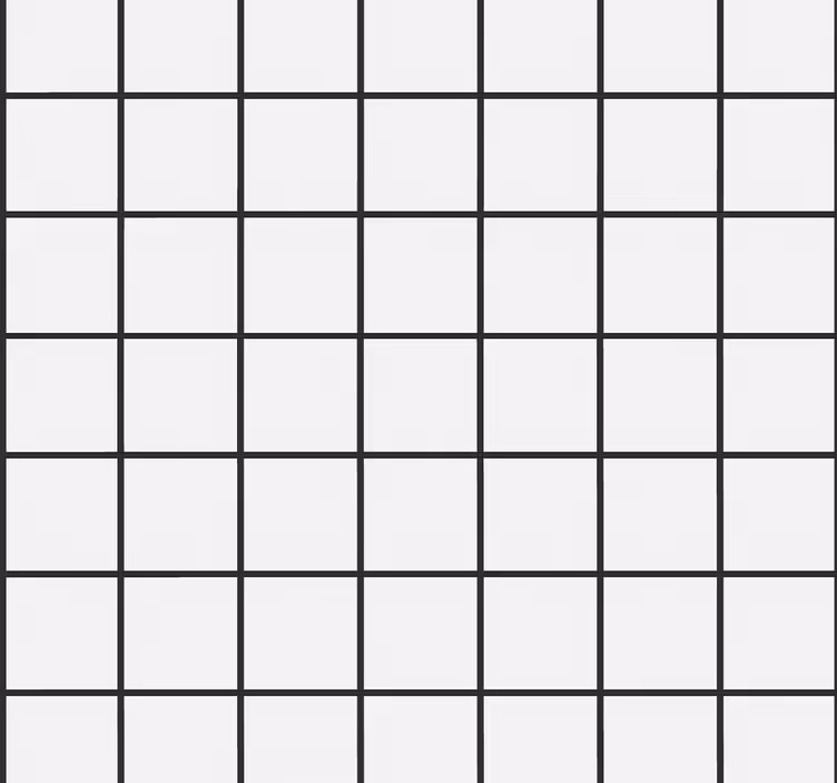 Dining room blind in irregular checkboard design - TenStickers