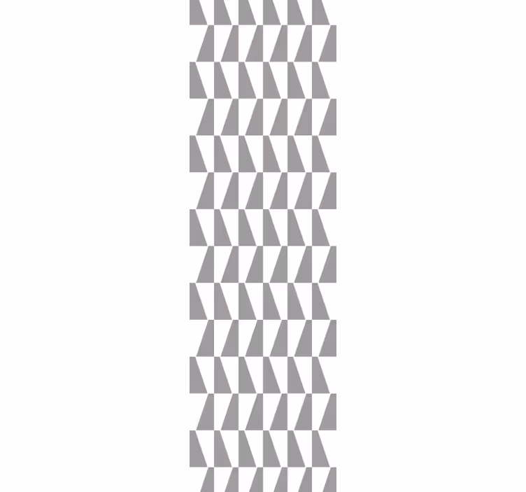 Dining room blind in gray triangles - TenStickers